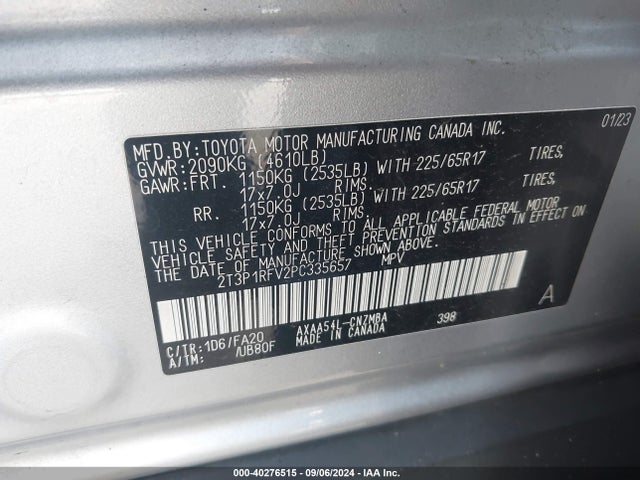 Toyota Rav4 Xle 2023 2T3P1RFV2PC335657 Image 9