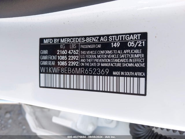 W1KWF8EB6MR652369 Mercedes-Benz C 300 4matic