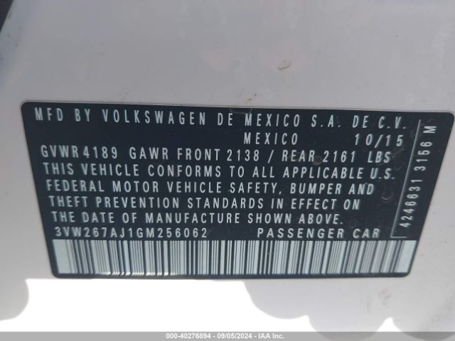 3VW267AJ1GM256062 Volkswagen Jetta 1.4t S