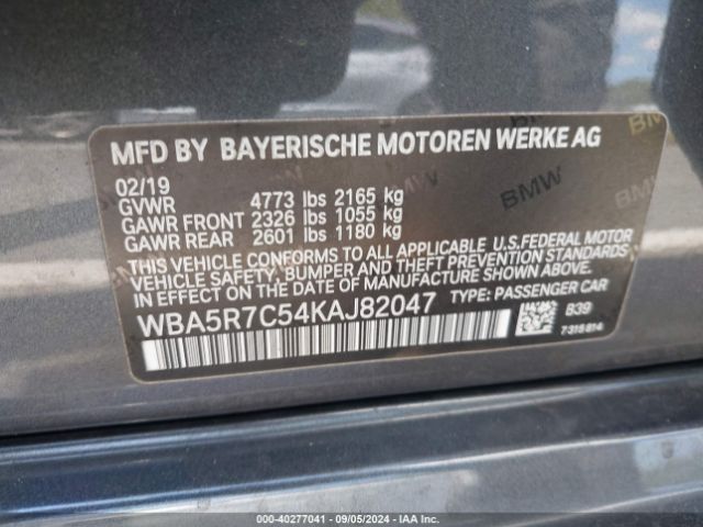 WBA5R7C54KAJ82047 BMW 330i Xdrive