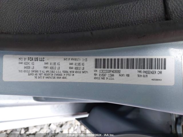 1C3CCCEG9FN639392 Chrysler 200 C