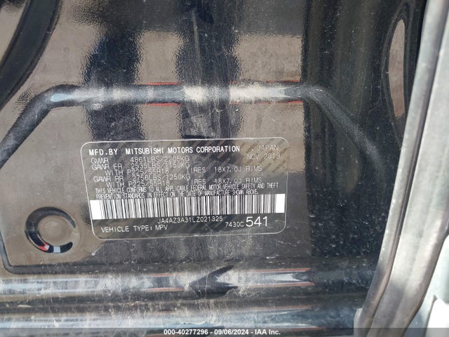 2020 MITSUBISHI OUTLANDER JA4AZ3A31LZ021325 Photo 8