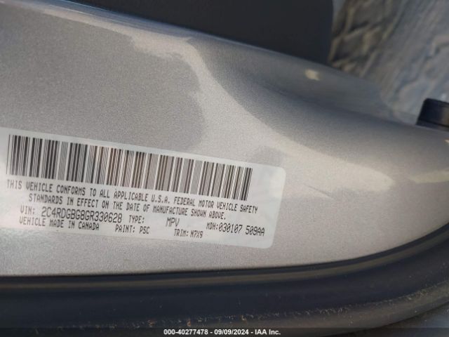 2C4RDGBG8GR330628 Dodge Grand Caravan Se Plus