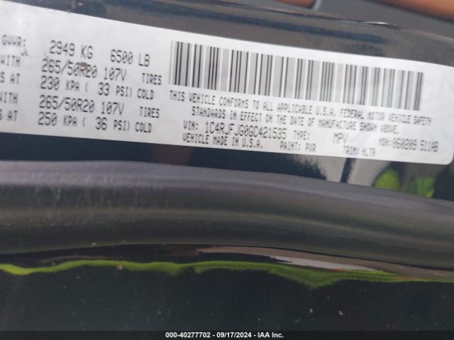 1C4RJFJG0GC421535 Jeep Grand Cherokee Summit
