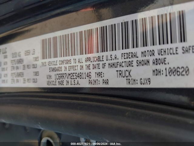 1C6RR7VM2ES481146 RAM 1500 Laramie