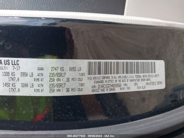 2C4RC1EG7HR839560 Chrysler Pacifica Touring-l Plus