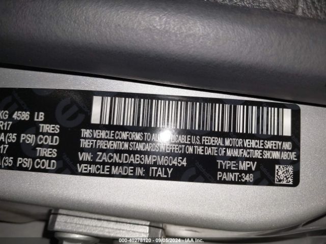 ZACNJDAB3MPM60454 Jeep Renegade Sport 4x4