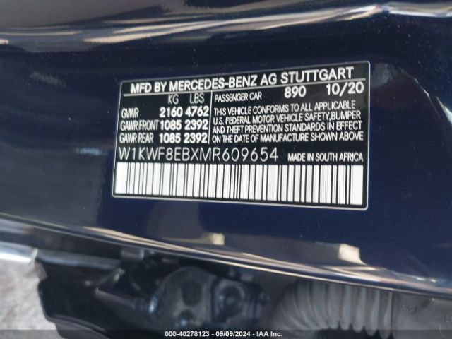 W1KWF8EBXMR609654 Mercedes-Benz C 300 4matic
