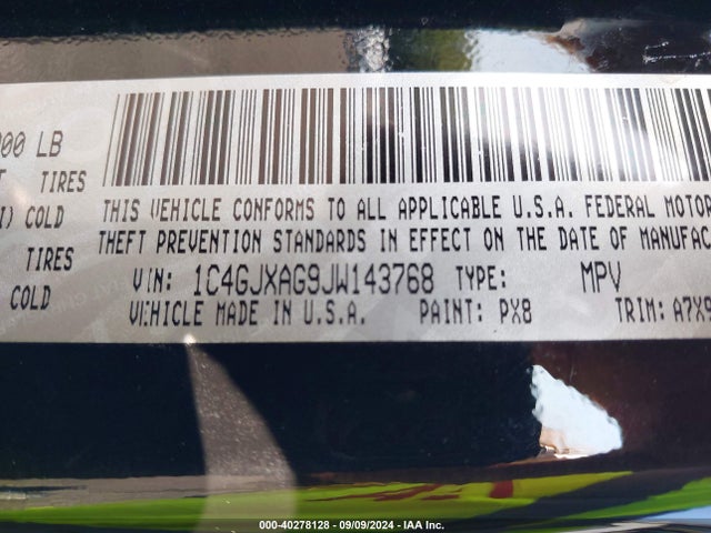 1C4GJXAG9JW143768 Jeep Wrangler Sport S 4x4