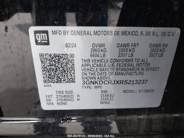 Chevrolet Blazer Ev Eawd Rs 2024 3GNKDCRJXRS213237 Image 9