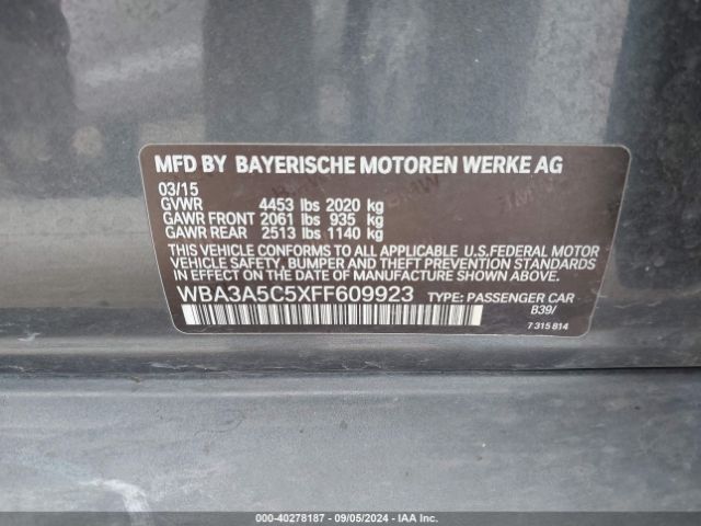 WBA3A5C5XFF609923 BMW 328I
