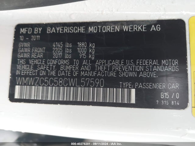 2012 MINI COOPER S COUNTRYMAN WMWZC5C58CWL57590 Photo 8