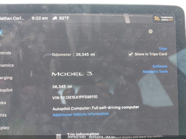 2023 TESLA MODEL 3 5YJ3E1EA1PF596110 Photo 6