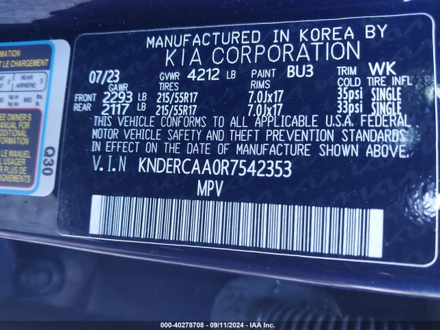 KIA SELTOS EX 2024 KNDERCAA0R7542353 Image 9