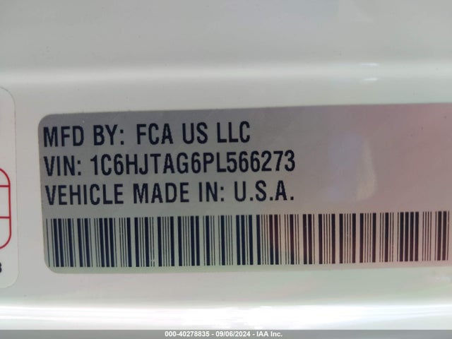 Jeep Gladiator Sport 4x4 2023 1C6HJTAG6PL566273 Image 9