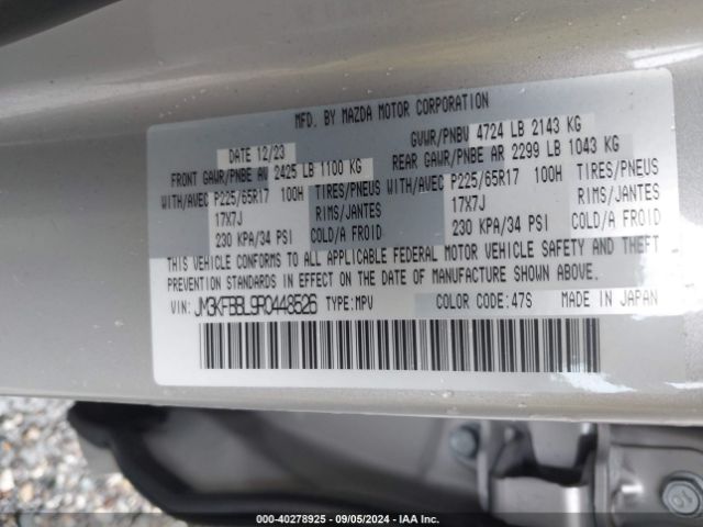 JM3KFBBL9R0448526 Mazda Cx-5 2.5 S Select