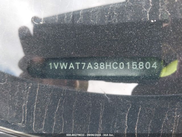 1VWAT7A38HC015804 Volkswagen Passat 1.8t S