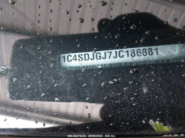 1C4SDJGJ7JC186881 Dodge Durango Srt Awd
