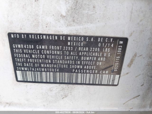 3VWML7AJ4EM610834 Volkswagen Jetta Sportwagen 2.0l Tdi