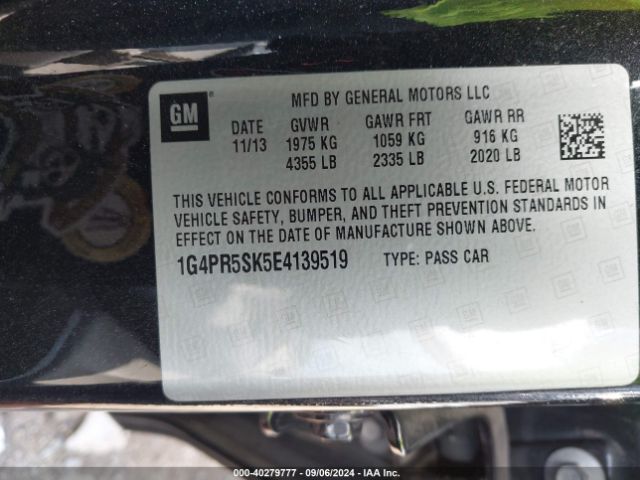 1G4PR5SK5E4139519 Buick Verano Convenience Group