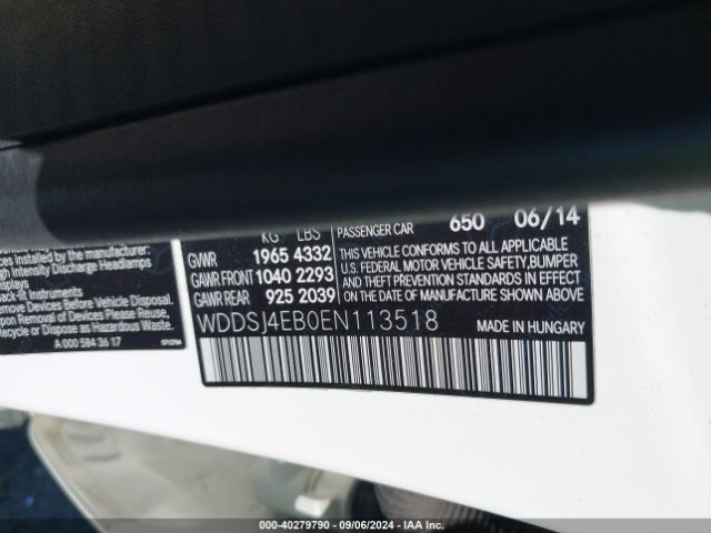 WDDSJ4EB0EN113518 Mercedes-Benz CLA 250