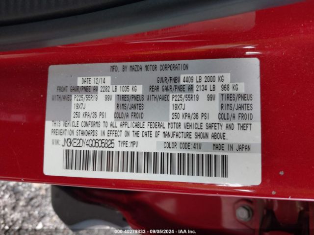 JM3KE2DY4G0605825 Mazda Cx-5 Grand Touring