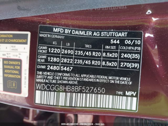 2011 MERCEDES-BENZ GLK 350 WDCGG8HB8BF527650 Photo 8