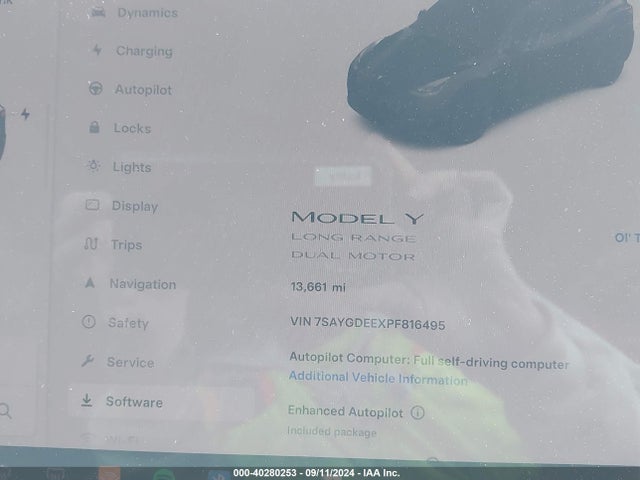 2023 TESLA MODEL Y 7SAYGDEEXPF816495 Photo 6