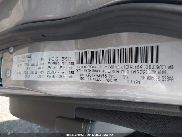 1C4PJMCS1HW647807 Jeep Cherokee Latitude 4x4