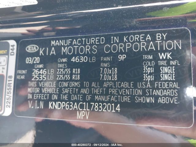 KNDP63AC1L7832014 KIA SPORTAGE S