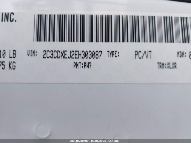 Dodge Charger Srt 2014 2C3CDXEJ2EH303087 Image 9