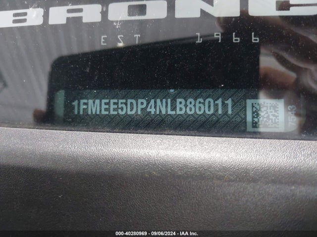 Ford Bronco Badlands 2022 1FMEE5DP4NLB86011 Image 9