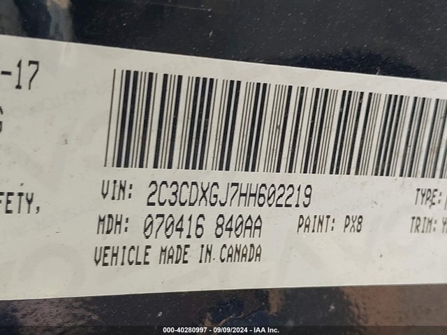 2C3CDXGJ7HH602219 Dodge Charger Daytona 392 Rwd