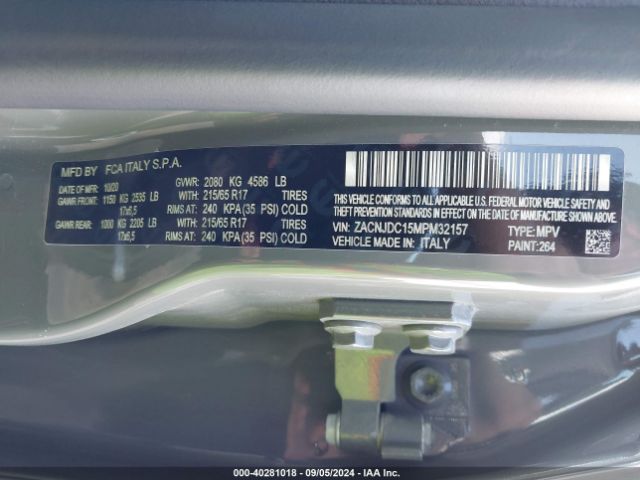 ZACNJDC15MPM32157 Jeep Renegade Trailhawk 4x4