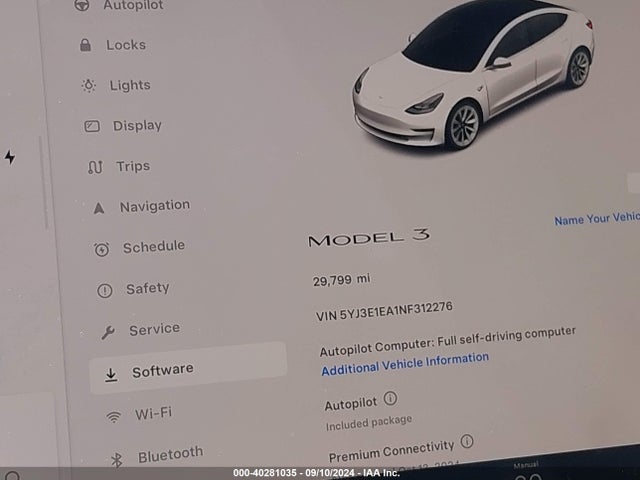 Tesla Model 3 Rear-wheel Drive 2022 5YJ3E1EA1NF312276 Image 16