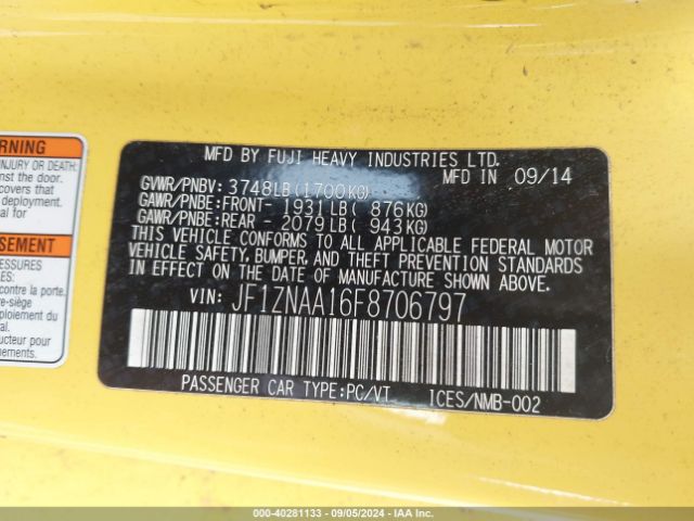 JF1ZNAA16F8706797 Scion Fr-s Release Series 1.0