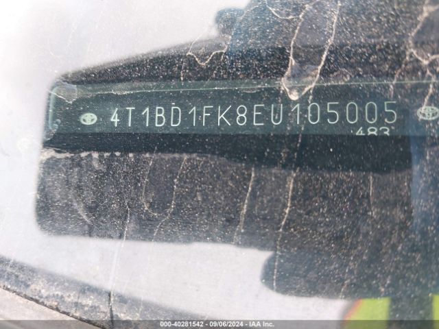 4T1BD1FK8EU105005 Toyota Camry Hybrid Le
