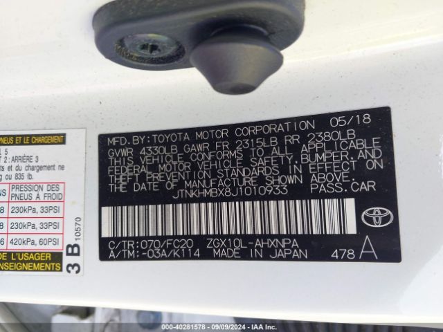 JTNKHMBX8J1010933 Toyota C-HR XLE