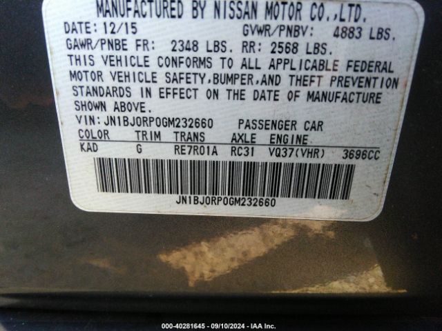JN1BJ0RP0GM232660 Infiniti QX50
