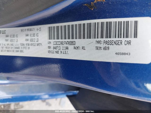 1C3CCCAB1FN703953 Chrysler 200 Limited