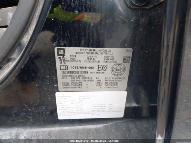 1GCVKREC6EZ133789 Chevrolet Silverado 1500 1lt/2lt