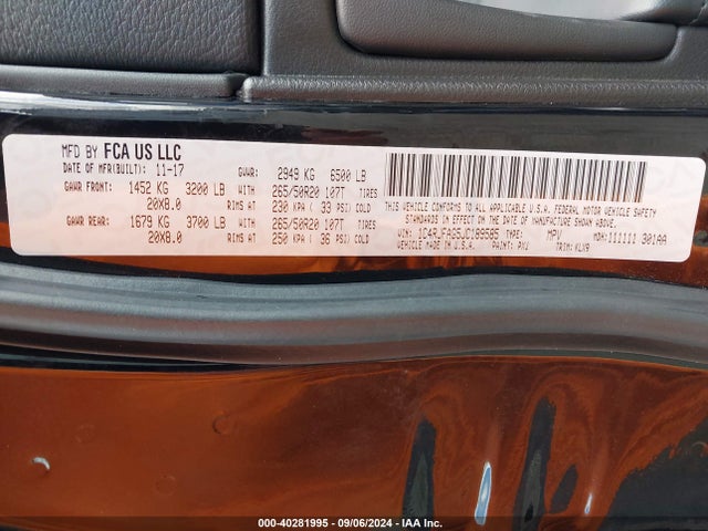 1C4RJFAG5JC189585 Jeep Grand Cherokee Altitude 4x4