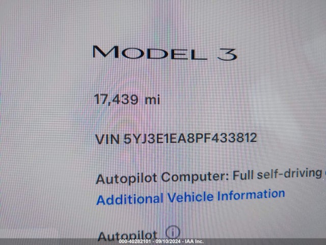 2023 TESLA MODEL 3 5YJ3E1EA8PF433812 Photo 6