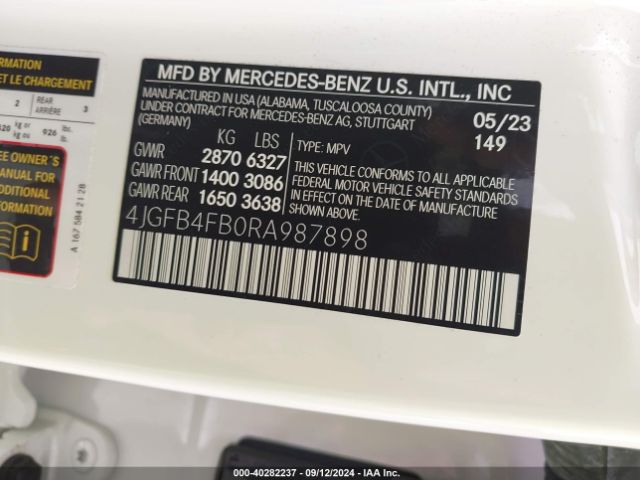 4JGFB4FB0RA987898 Mercedes-Benz Gle 350 4matic