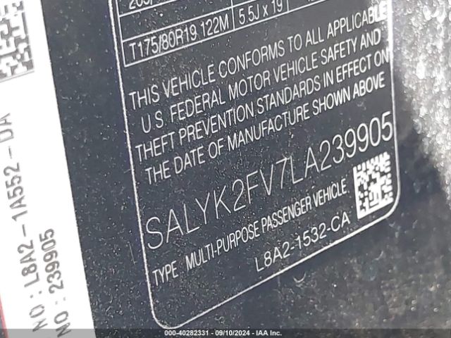 SALYK2FV7LA239905 Land Rover Range Rover Velar P340 R-dynamic S