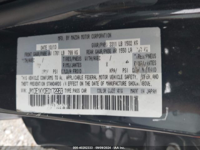 JM1DE1KY0E0172953 Mazda Mazda2 Sport
