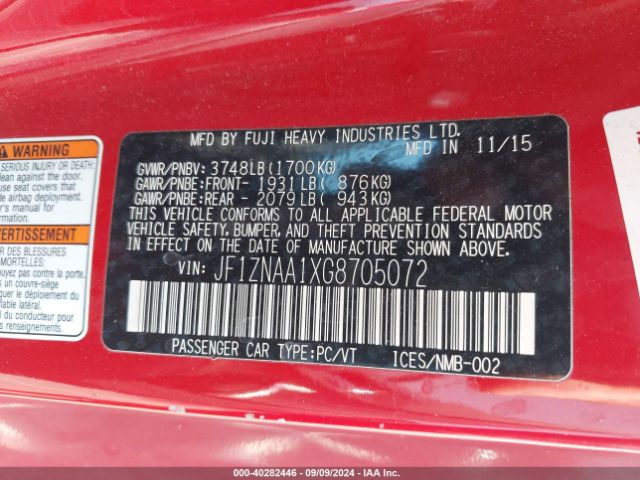 JF1ZNAA1XG8705072 Scion FR-S