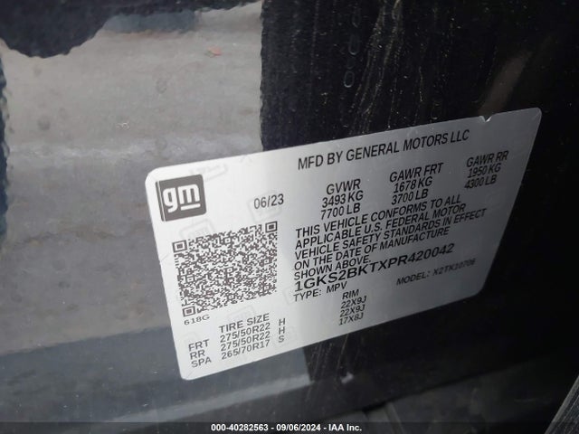 GMC Yukon 4wd Slt 2023 1GKS2BKTXPR420042 Image 9