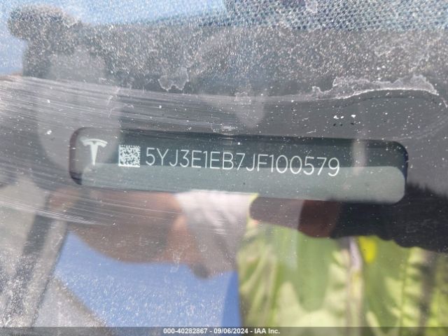 5YJ3E1EB7JF100579 Tesla Model 3 Long Range/performance