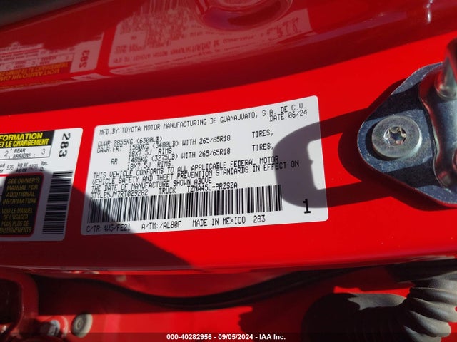 3TYLB5JN7RT029282 Toyota Tacoma